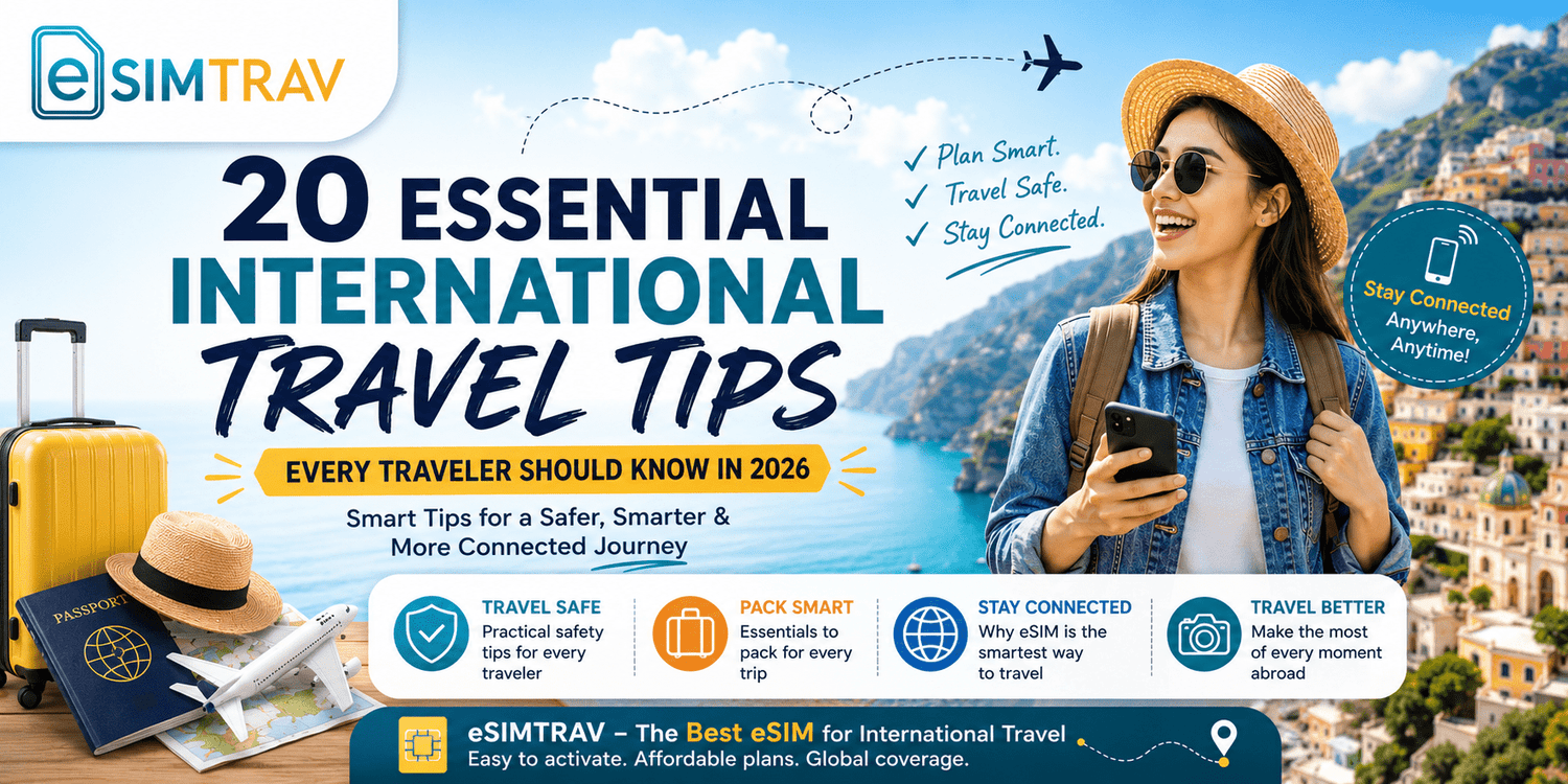 20 Essential International Travel Tips Every Traveler Should Know in 2026|eSIMTRAV