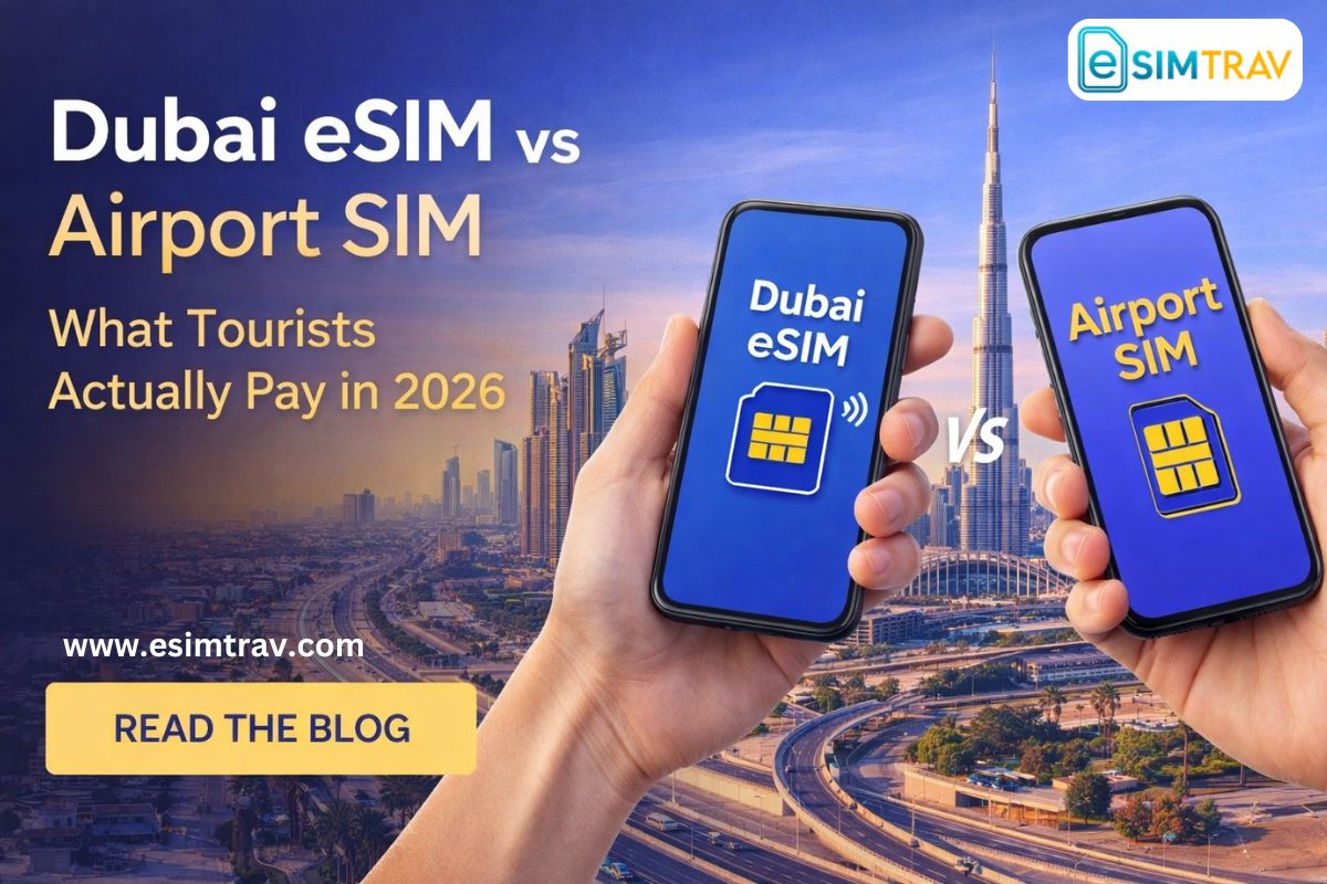 Dubai eSIM vs Airport SIM: What Tourists Actually Pay in 2026