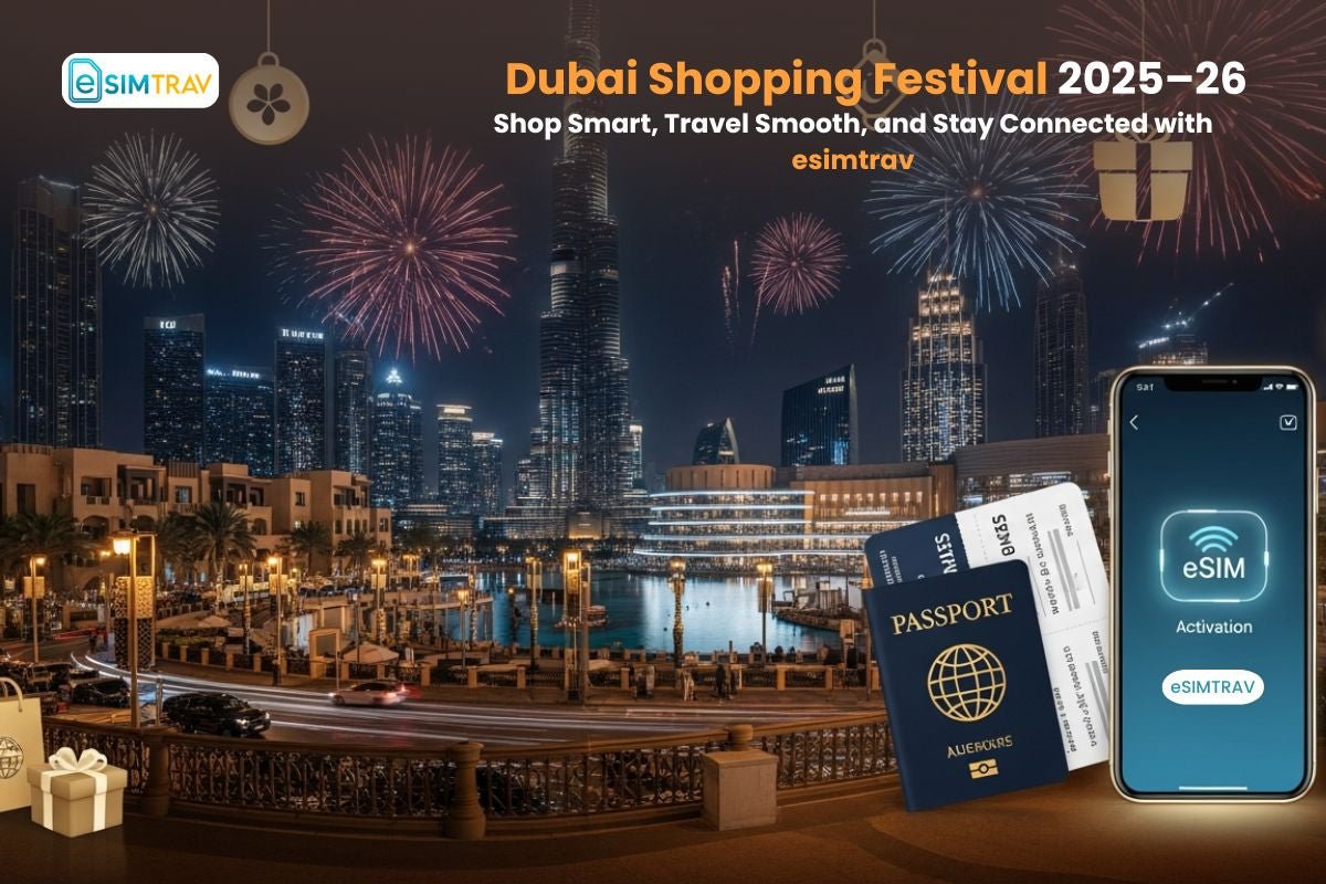 Dubai Shopping Festival 2025–26: Shop Smart, Travel Smooth, and Stay Connected with esimtrav
