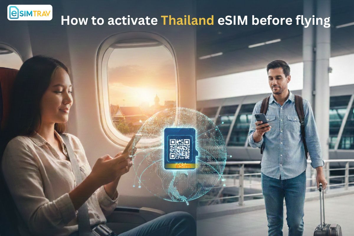 How to activate Thailand eSIM before flying