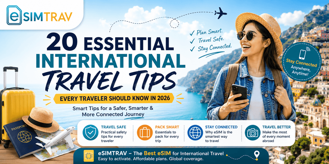 20 Essential International Travel Tips Every Traveler Should Know in 2026|eSIMTRAV