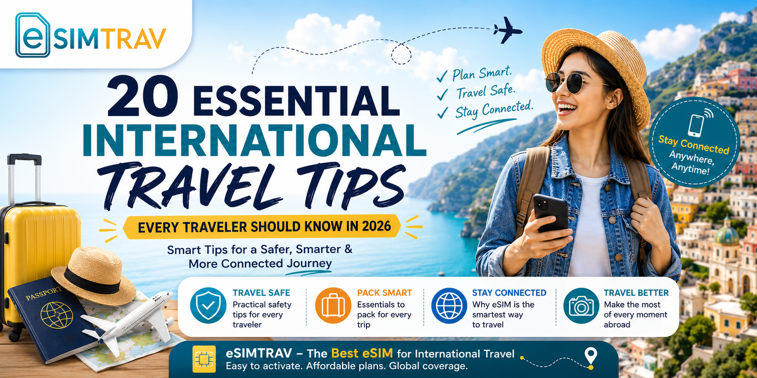 20 Essential International Travel Tips Every Traveler Should Know in 2026|eSIMTRAV