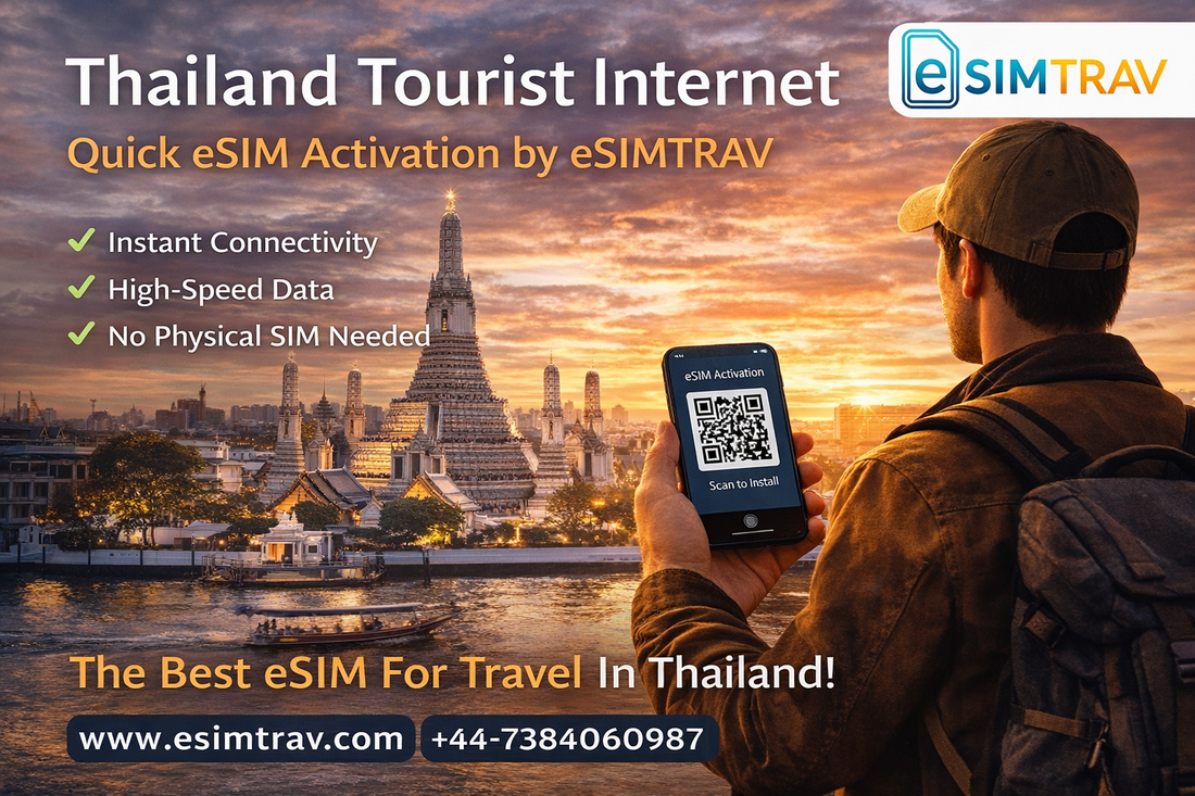 Thailand Tourist Internet – Quick eSIM Activation by eSIMTRAV