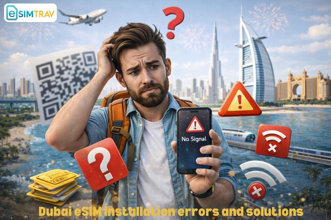Dubai eSIM installation errors and solutions