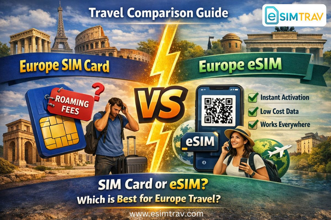 Europe SIM Card vs eSIM: Travel Comparison Guide